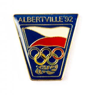Odznak - Olympic, Albertville, 1992, BLU