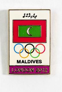 Odznak - Olympic, London 2012, Maldives