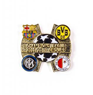 Odznak - Sada odznaků , UEFA Champions league, Group F 2019/20,  GLD/GLD/GLD