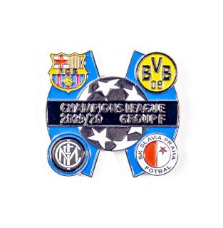 Odznak - Sada odznaků , UEFA Champions league, Group F 2019/20,  SIL/BLU/BLK
