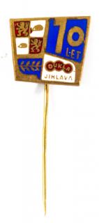 Odznak  smalt - 10 let Dukla Jihlava