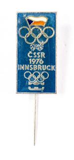 Odznak smalt, Olympic, ČSSR, Innsbruck, 1976, velký