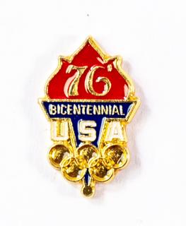 Odznak smalt Olympic, US team, Bicentennial, 76