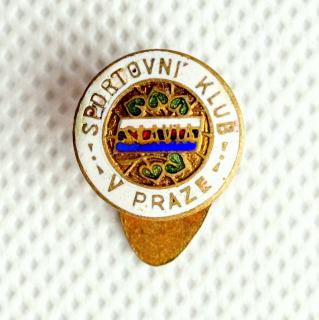 Odznak smalt Slavia- Sportovní klub v Praze V.