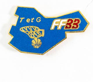 Odznak smalt , T et G, FFBB, basketball