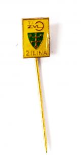 Odznak - TJ ZVL Žilina, žlutý
