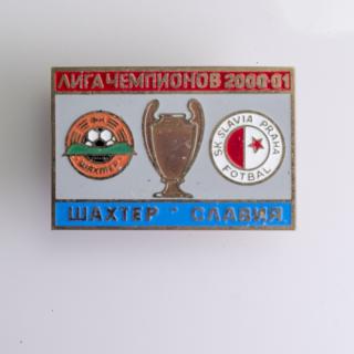 Odznak UEFA Liga mistru Sachter vs Slavia 2000 2001