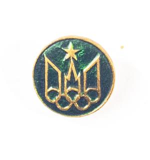 Odznak  XXII. OH 1980, Moskva, kulatý, zelený