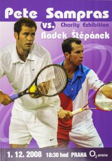 Official Program Advantage tennis, Pete Sampras v. Radek Štěpánek, Praha 2008