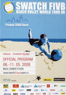 Official program, FIVB, beach volleyball, WT, 2008