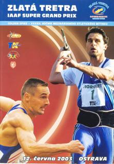 Official Program , Zlatá tretra IAAF Super Grabd Prix, 2003