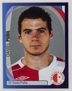 Officialní samolepka Champions league 2007/08, Panini, Slavia D.Pudil, 528