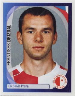 Officialní samolepka Champions league 2007/08, Panini, Slavia F.Drizdal, 521