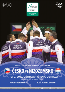 Oficialní program utkání  Davis cup CZE x NED, 2019