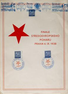 Pamětní list Finále středoevropského poháru 4.IX.1938 II