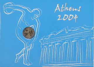 Pamětní mince 2 Euro, FDC, Athény, 2004