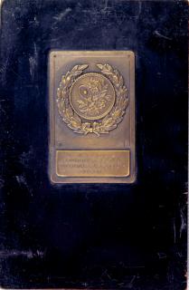 Plaketa tenis, III.cena Dvouhra pánů o pohár S.K.Rapid, 1930