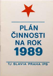 Plán činnosti na rok 1989, TJ Slavia Praha IPS