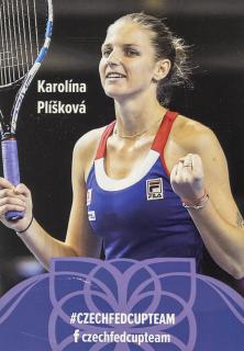 Podpisová karta, Star Team, Karolína Plíšková, Czech fed cup team