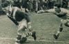 Pohled Chuchle, ZávodištěPohled - The nostalgia post card, Rugby League  final.1955