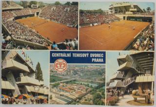 Pohlednice  Centrální tenisový dvorec, 1986 IV