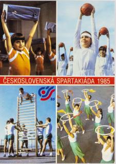 Pohlednice, Československá spartakiáda, 1985