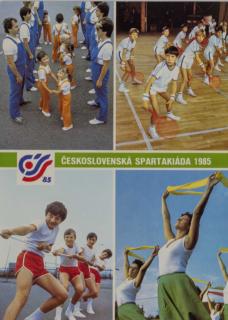 Pohlednice, Československá spartakiáda, 1985 V