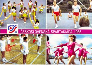 Pohlednice, Československá spartakiáda, 1985 VI