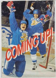 Pohlednice  Comming UP,  WCH Junior,  Hockey, Finlad, 1985