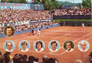 Pohlednice Davis Cup team 1973 II