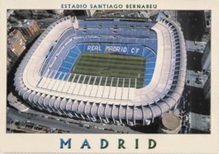 Pohlednice - Estadio Santiago Bernabeu, Madrid