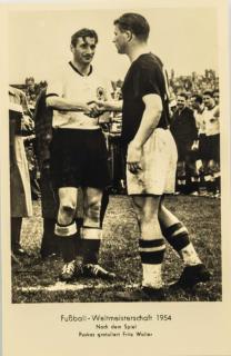 Pohlednice, Fotbal MS 1954, Puskas, Walter