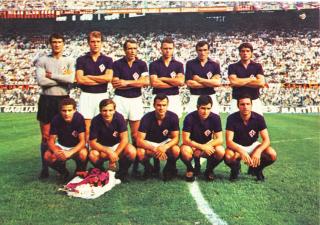 Pohlednice fotbal tým, Fiorentina,, 87/88