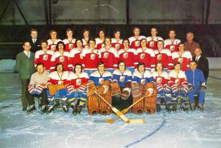 Pohlednice, hokej, VTŽ Chomutov, 1973