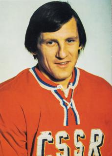 Pohlednice hokejista Bohuslav Šťastný, ČSSR