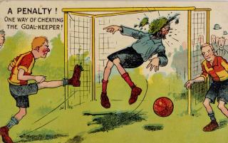 Pohlednice humor - A penalty, 1908
