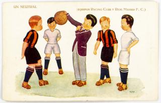 Pohlednice humor - UN Neutral - Racing Club Real Madrid, 1923