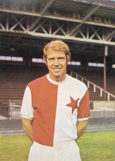 Pohlednice - Jiří Grospič- Slavia Praha, 1978