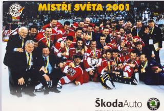 Pohlednice  Mistr světa , hokej 2001