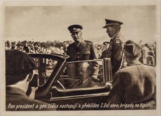 Pohlednice - Pan president a gen. Liška