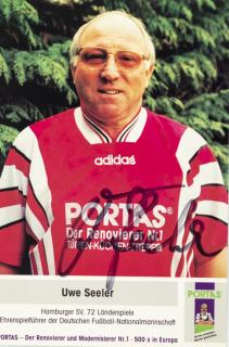 Pohlednice s autogramem Portas, Uwe Seeler