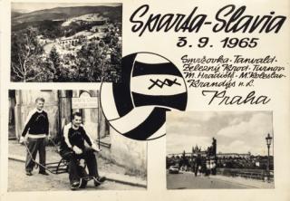 Pohlednice SPARTA - SLAVIA Smržovka Praha 3.9.1965 IV.
