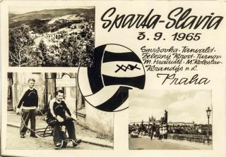 Pohlednice SPARTA - SLAVIA Smržovka Praha 3.9.1965 IV