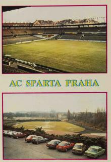 Pohlednice stadión, AC Sparta Praha, 1992