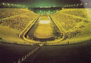Pohlednice stadión, Athens, The Stadium illuminated
