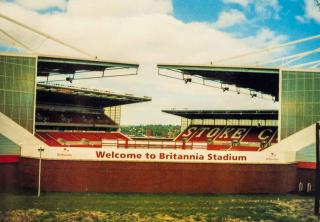 Pohlednice stadion , Britanica Stadium, Stoke City