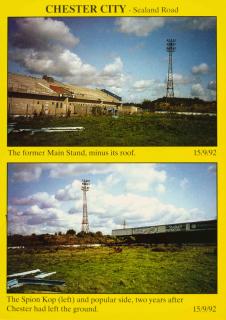 Pohlednice stadion,  Chester City - Sealand Road