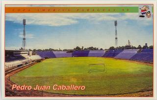 Pohlednice stadion,  Copa America, Pedro Juan Caballero, 1999