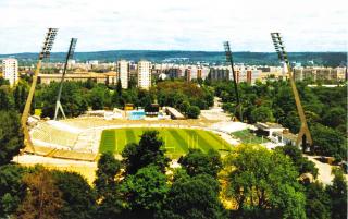 Pohlednice stadion, Dresden, Rudolf Harbig Stadion