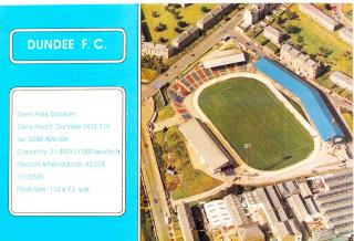 Pohlednice stadion, Dundee FC, Dens Park Stadium